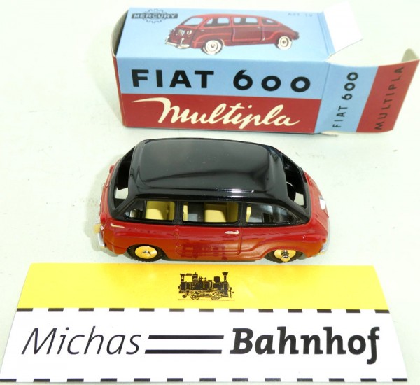 Fiat 600 Multipla Mercury Collection Art 19 cast Hachette 1:48 OVP HF2 µ