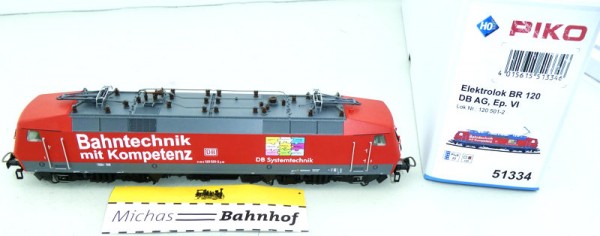 Piko 51334 BR 120 Bahnkompetenz DBAG EpVI H0 1:87 OVP Neu Hi2 µ
