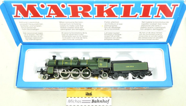 Märklin 3092 S 3/6 Dampflok K.Bay.Sts.B. Schmuckkarton H0 1:87 OVP LG2 å