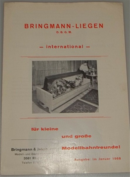 Bringmann-Liegen Modellbahnanlage Ausgabe Januar 1968 å