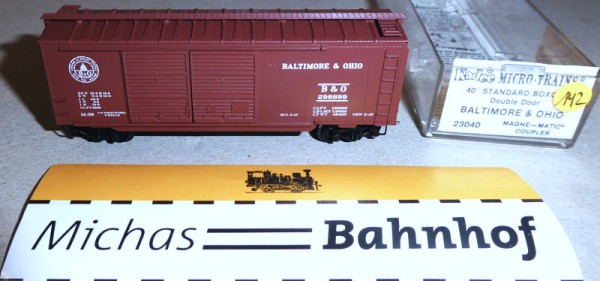 Baltimore Ohio 298899 40´ St Boxcar Micro Trains Line 23040 N 1:160 Ä142 å