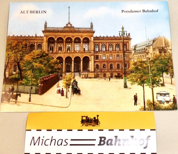 Potsdamer Bahnhof Berlin alte Ansichtskarte 50er Jahre 142 å