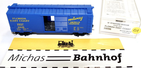 Micro Trains Line 20096 40&#039; Standard Boxcar Florida East Coast 21035 N 1:160 m01 å