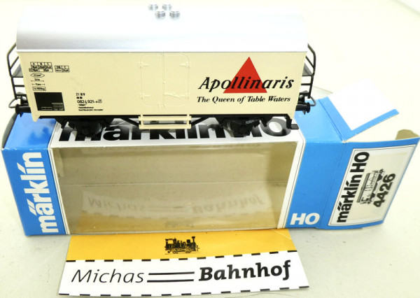 Märklin 4426 Apollinaris Kühlwagen Original-Karton H0 1:87 OVP GA2 å