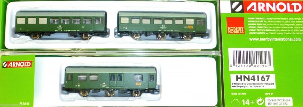 ARNOLD HN4167 Dienstzug Propangas 3 tlg Set DR EpIV N 1:160 OVP HS6 µ