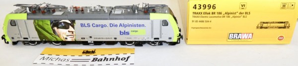 BR 186 Alpinist BLS Ellok Traxx EpVI BRAWA 43996 H0 1:87 NEU OVP KB3 µ