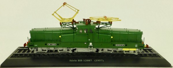 Elektrolok BB 12087 SNCF H0 1:87 Standmodell auf Sockel Atlas 7153120 LIH µ