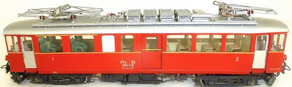 RhB ABDe 4/4 38 Elektrotriebwagen rot Lemaco Messing Kleinserie H0m 1:87 å