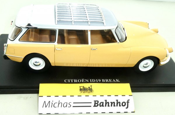 Citroen ID19 Break DS gelb Kombi Ixo Hachette Diecast 1:24 Li1 µ