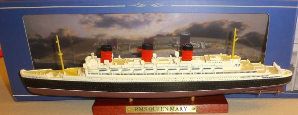 RMS Queen Mary Schiffsmodell ATLAS French Lines 1:1250 NEU OVP Ui2 µ