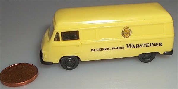 Warsteiner Bier Mercedes / Hanomag Transporter Lagerfund NEU 1:87