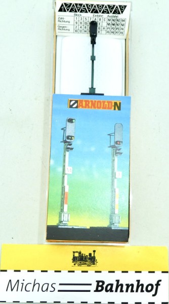 Arnold 7603 Licht Hauptsignal HP 0/HP 1/HP 2 neuwertig N 1:160 OVP B2B1 å