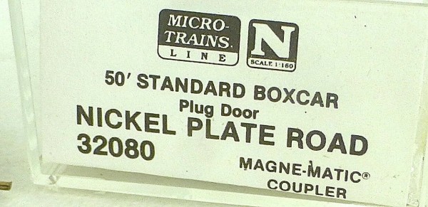 50´ Standard Boxcar NICKEL PLATE ROAD 85499 Micro Trains Line 32080 N 1:160 C å*