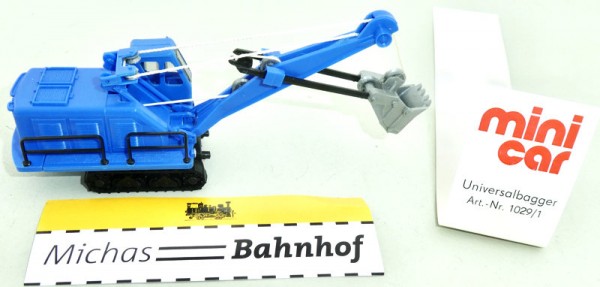 MiniCar Universalbagger blau Art.-Nr. 1029/1 OVP H0 1:87 HM2 å