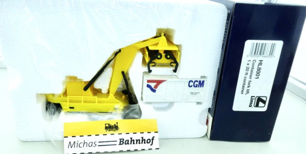 Lima HL8001 Gabelstapler für CONTAINER FORK LIFT Hornby 1:87 OVP KB5 µ