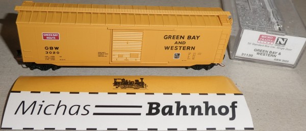 Green Bay &amp; Western 3020 50&#039; St Box Car Micro Trains Line 31130 1:160 OVP ø03 å