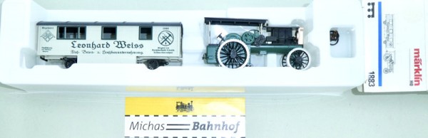 Märklin 1883 Lokomobile Hochbau Hänger Leonhard H0 1:87 OVP HE2 å