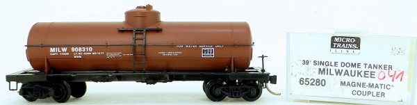 Micro Trains Line 65280 MILW 908310 39&#039; Single Dome Tank Car 1:160 OVP #i041 å