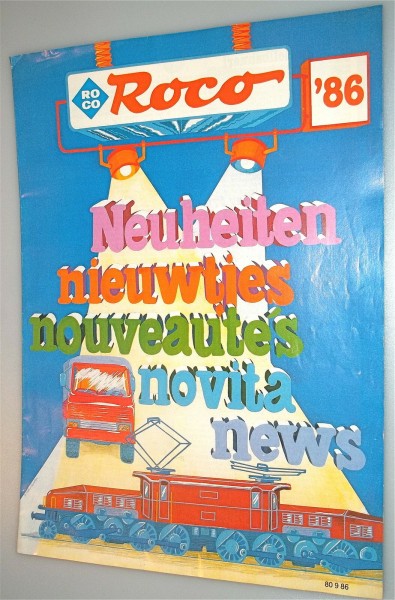 Roco Neuheiten 1986 '86 nieuwtjes nouveautés novita news 80 9 86 åLH4