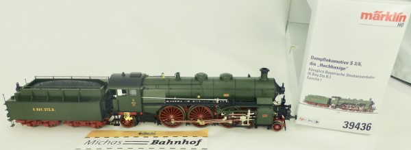 S 3/6 Dampflok Hochhaxige MFX Sound Märklin 39436 H0 1:87 NEU HJ5 µ