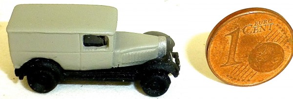 Lieferwagen um 1930 grau Metall Modell Spur N 1:160 neuwertig å