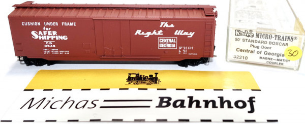 Micro Trains Line 32210 50&#039; Standard Boxcar Central of Georgia 3545 N 1:160 m30 å