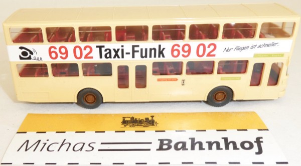 Taxi Funk BVG Doppeldecker MAN SD 200 aus WIKING Bus 1:87 H0 HC4 å