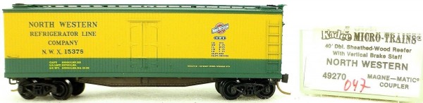 Micro Trains Line 49270 North West 15269 40&#039; Wood Reefer 1:160 OVP 046G å *