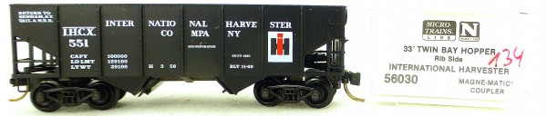 Micro Trains Line 56030 Int Harvester 551 33&#039; Twin Hopper OVP 1:160 #K134 å