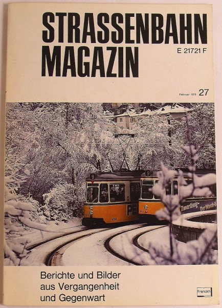 Straßenbahn Magazin Heft 27 Februar 1978, S. 1-80 Franckh'sche Verlagshandlung √