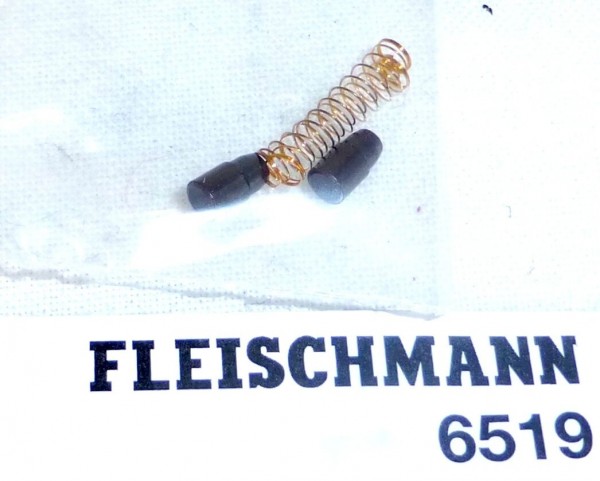 1 Paar Ersatz Schleifkohlen u Federn NEU OVP Fleischmann 6519 H0 Kohlen LF2 µ *