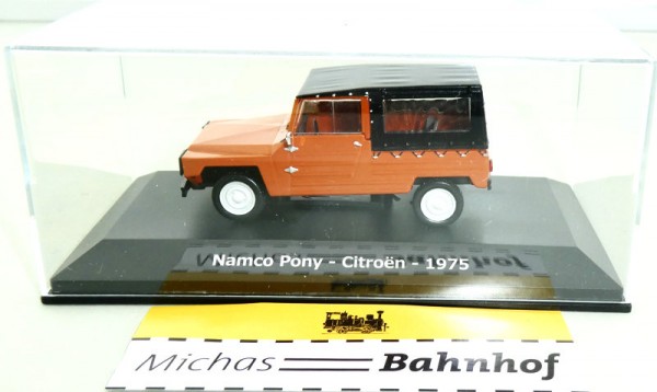 Namco Pony Citroen 1975 rot PKW 1:43 in Box Hachette Atlas ABADD102 OVP Neu U&#039;L2