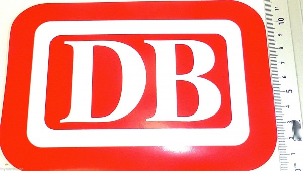 Aufkleber DB Logo Deutsche Bundesbahn ca 18x12 cm å