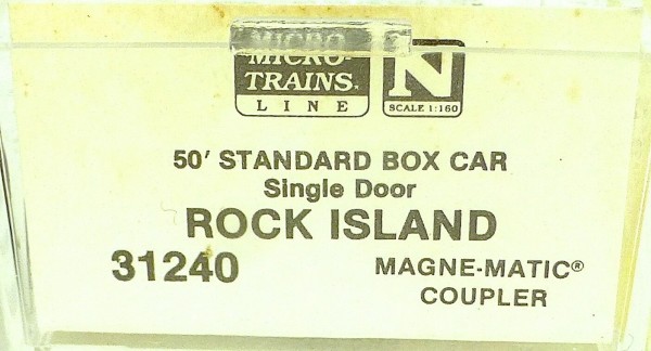 50´ Standard Boxcar ROCK ISLAND 30156 Micro Trains Line 31240 N 1:160 C å*