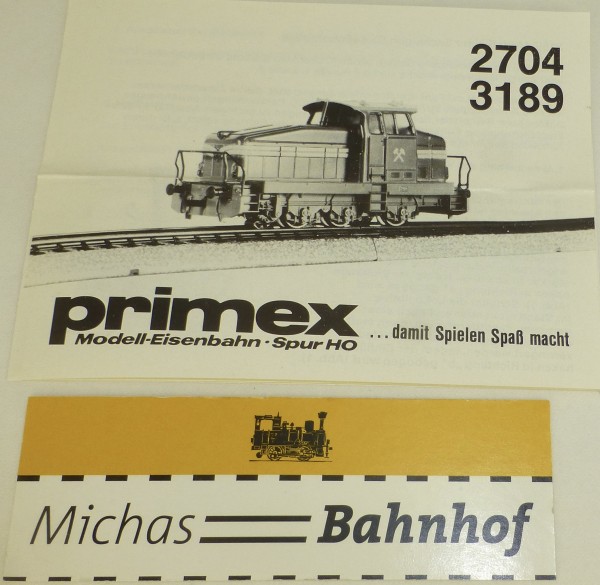 PRIMEX 2704 3189 Märklin Anleitung å