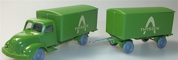Thyssen Magirus Rundhauber Hängerzug IMU H0 1:87 #47 å