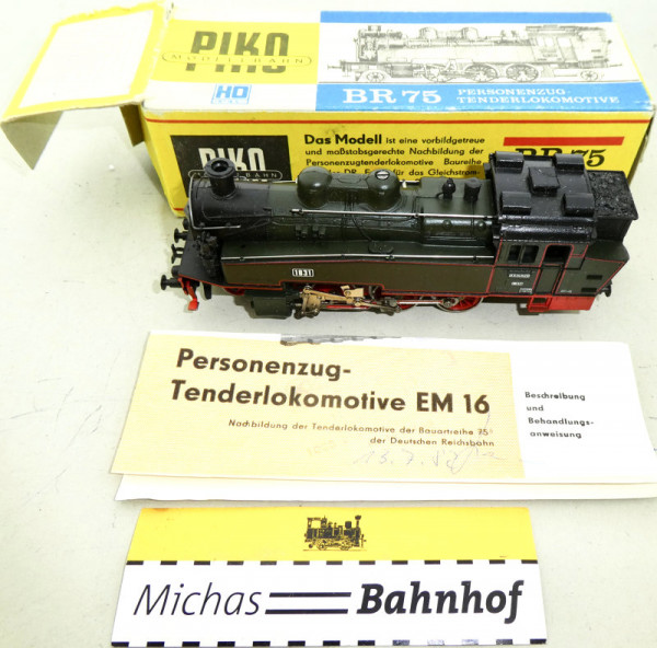 XIV bT KSächsStsEB Dampflok Piko DDR H0 1/87 OVP LC3 å