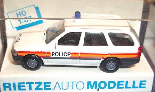 Ford Escort Police Rietze H0 1/87 OVP #LJ4