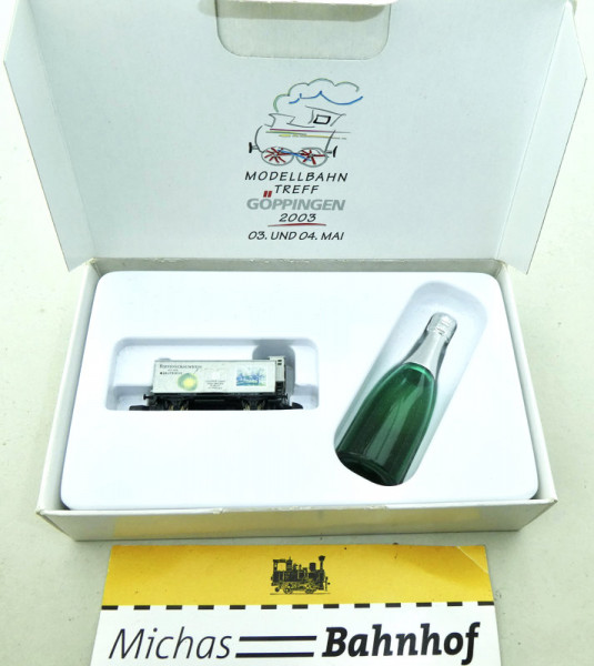 Märklin BIRNENSCHAUMWEIN Modellbahn Treff in Göppingen mini-club Z 1:220 GD4 å