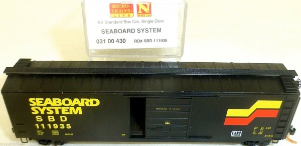 Seaboard System 50 Standard Box Car Single Door MTL 031 00 430 N 1:160 OVP HU3 å