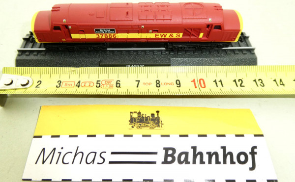 Class 37 EW &amp; S Sir Dyfed Diesellok N 1:160 Standmodell Atlas GD4 µ