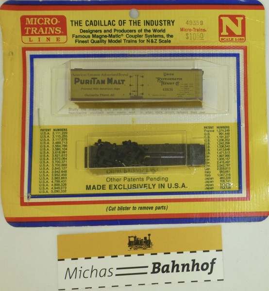 BLISTER KIT Puritan Malt URT 40636 Güterwagen Bausatz Micro 49359 N 1:160 HC6 å