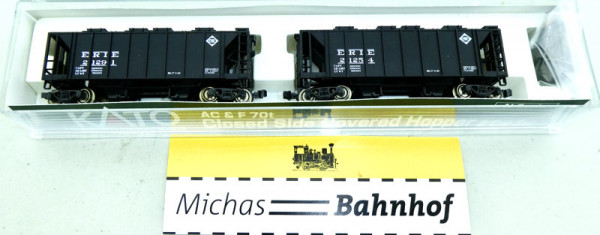 Kato 186-0108 AC&amp;F 70t covered Hopper Erie N 1:160 OVP #5 HR2 å
