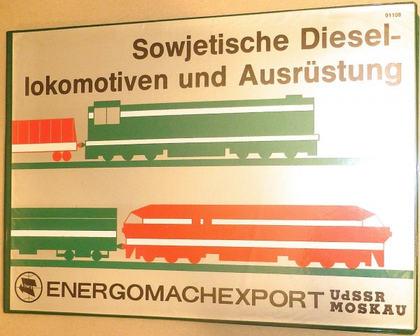 Sowjetische Diesellokomotiven und Ausrüstung ENERGOMACHEXPORT UdSSR Moskau å *