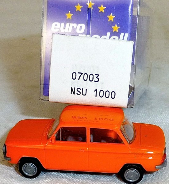 NSU TT PKW orangegelb IMU/EUROMODELL 07003 H0 1/87 OVP #LL 1 å