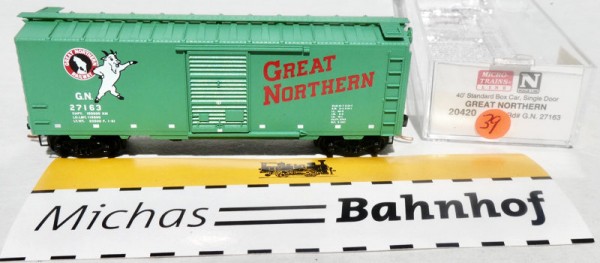 Great Northern GN 27163 40´ Boxcar Micro Trains Line 20420 N 1:160 ∆39 å