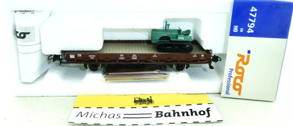 Roco 47794 Rungenwagen Schwarz Bau Wiking Raupenschlepper 1:87 H0 OVP HC3 å