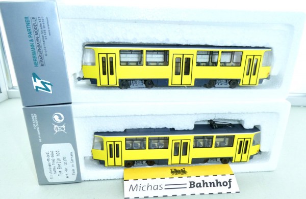 Tatra T6A2 B6A2 Berlin Hermann &amp; Partner 21130 Straßenbahn ohne Motor1:87 HV3 µ