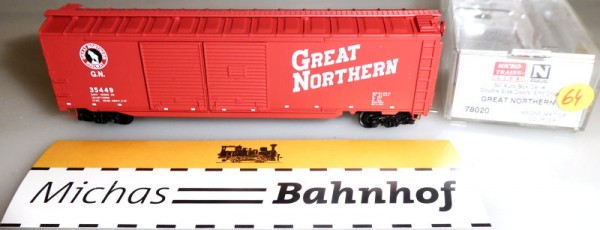 Great Northern GN 35449 50&#039; St Box Car Micro Trains Line 78020 1:160 OVP R64 å