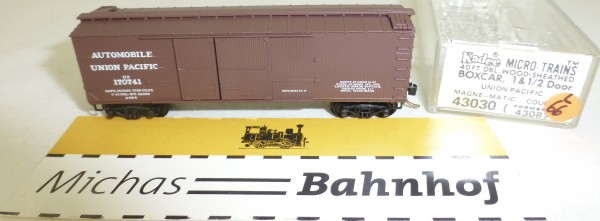 MICRO TRAINS 43030 Union Pacific 170741 40&#039; Sheathed Wood Boxcar 1 1/2 N 1:160 #66L å